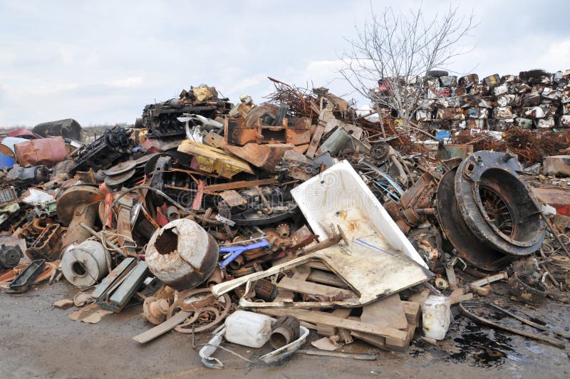 Junk Yard Pile stock image. Image of garbage, industry 16994183