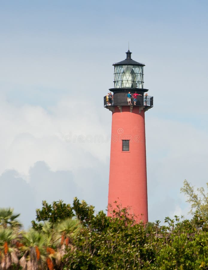 Jupiter Lighthouse stock photo. Image of tree, blue, historical 22373786