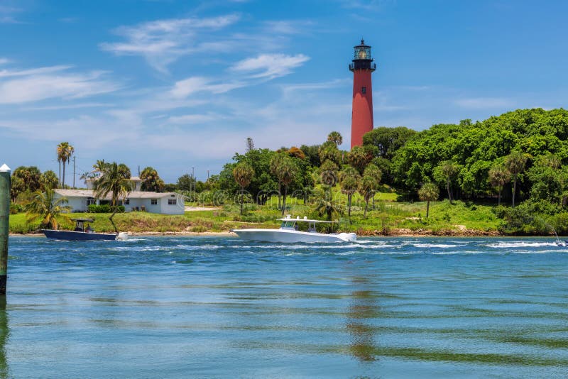 Jupiter lighthouse in West Palm Beach County, Florida