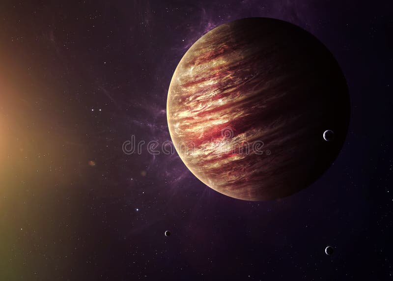 Jupiter z vesmíru zobrazující všechny jsou krása.