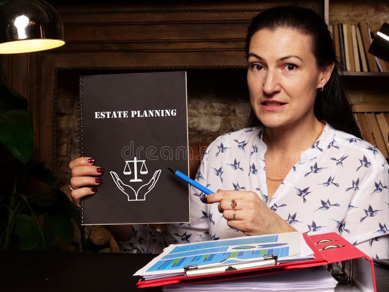 Juridical concept about Estate Planning with inscription on the page.  stock photo