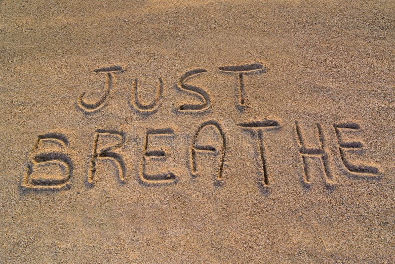 Just breathe symbol stock photo. Image of abstract, health 59569984