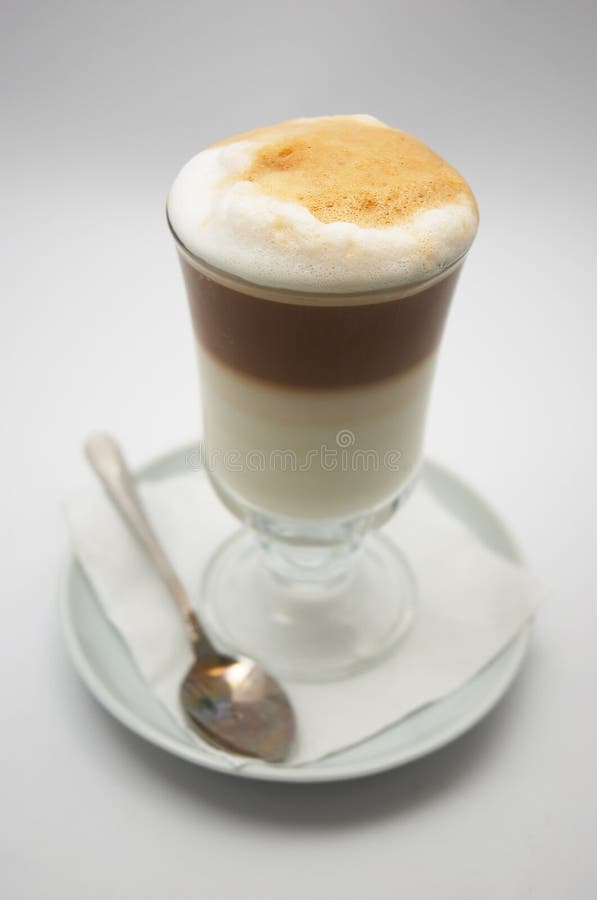 Just brewed coffee frappe. shallow dof.