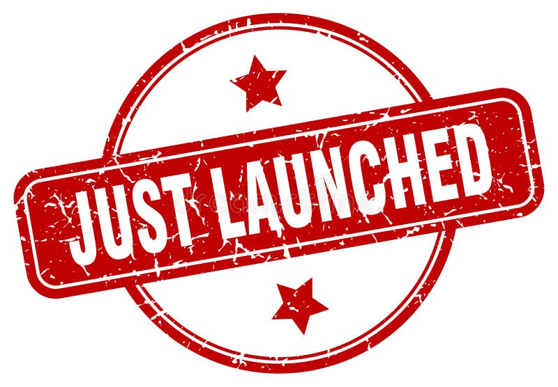 Just launched stamp. just launched round grunge sign. vector illustration