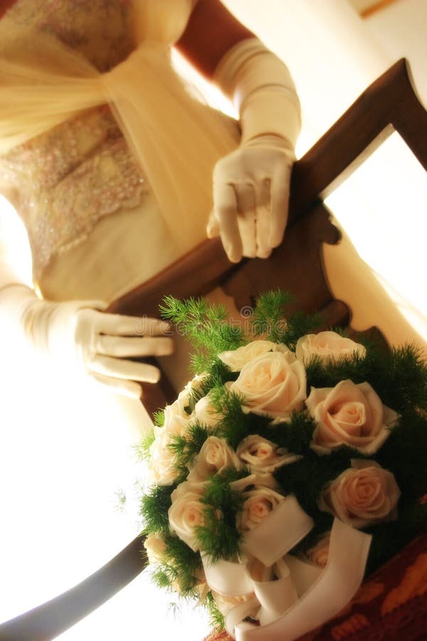 Just married stock photography