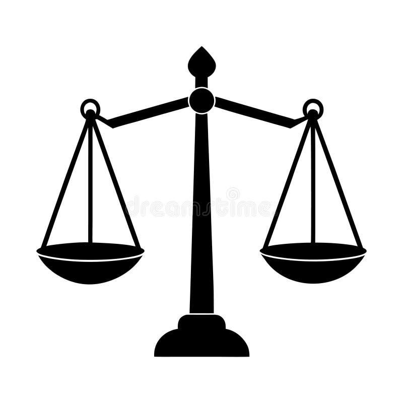 Justice Balance Symbol of Law and Fairness royalty free illustration