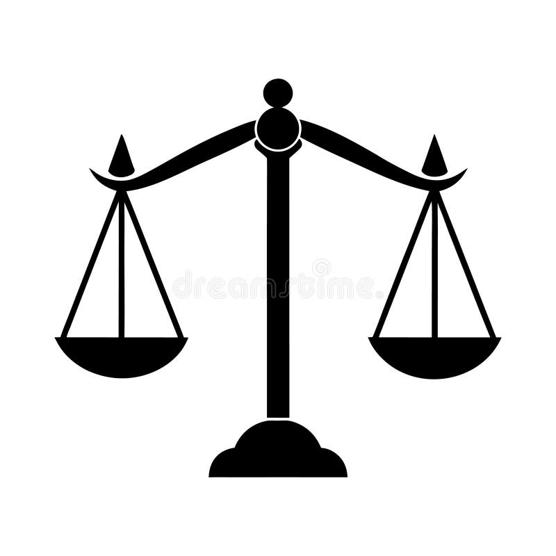Justice Balance Symbol of Law and Fairness royalty free illustration