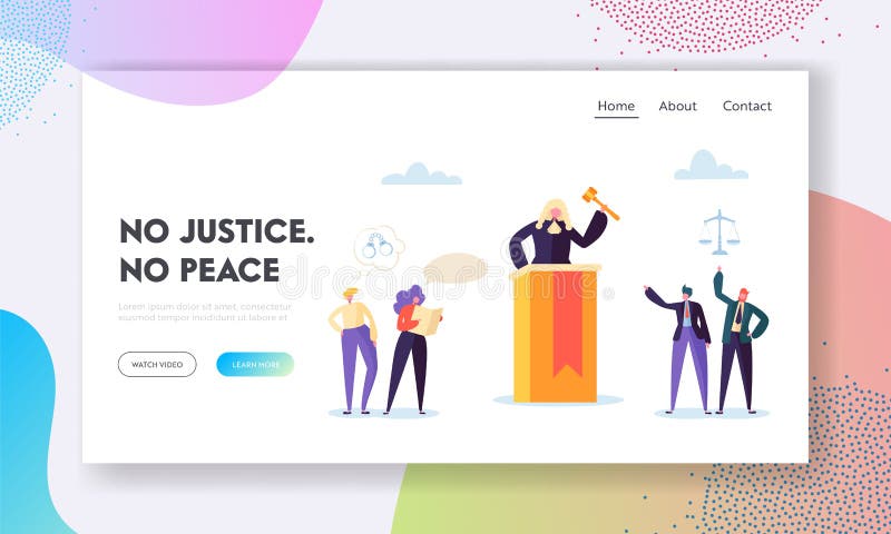 Justice is Peace Landing Page. Judge Hears Evidence Presented, Assess Credibility and Ruling at Hand Based Interpretation of Law