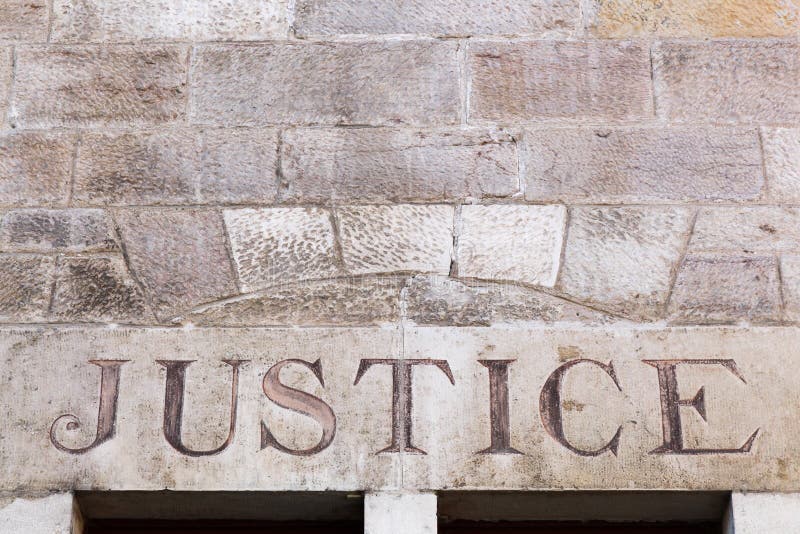 Justice on a Wall with Jail Bars Shadow Stock Image Image of bars