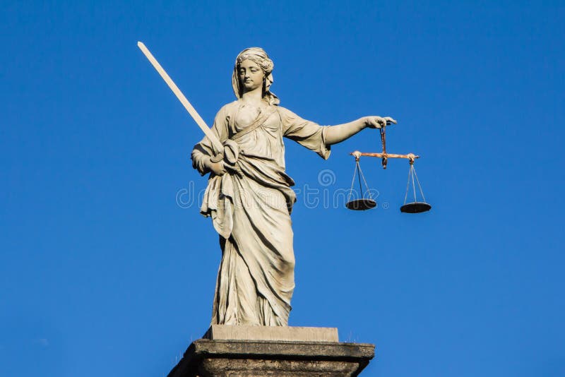 Lady justice statue stock image. Image of detail, monument 28682739