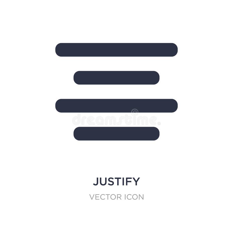 Justify Text Icon. Can Be Used For Web, Logo, Mobile App, UI, UX Stock ...