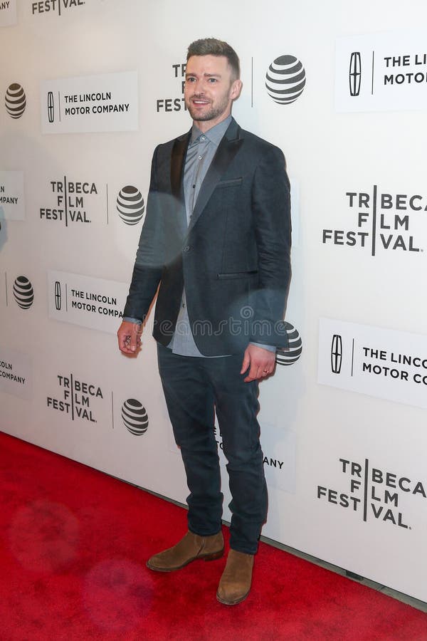 NEW YORK-APR 14: Justin Timberlake attends "The Book of Love" premiere during the 2016 Tribeca Film Festival at BMCC Performing Arts Center on April 14, 2016 in New York City. NEW YORK-APR 14: Justin Timberlake attends "The Book of Love" premiere during the 2016 Tribeca Film Festival at BMCC Performing Arts Center on April 14, 2016 in New York City