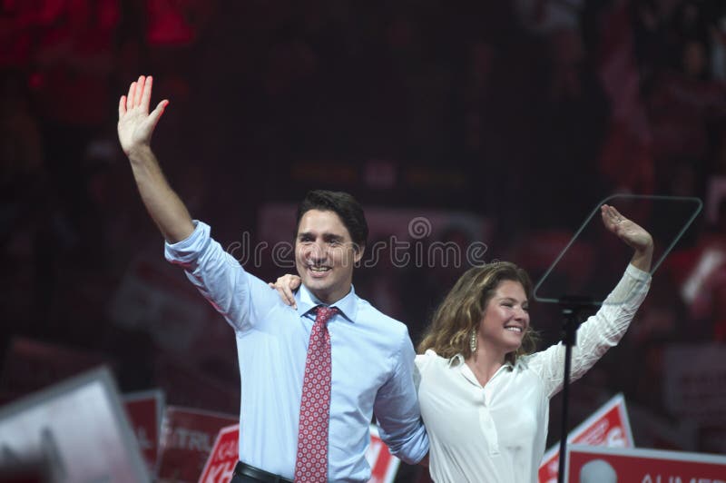 Justin Trudeau election rally stock photos Justin Trudeau election rally stock photos