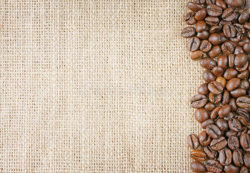 Juta för kaffebönor arkivfoto