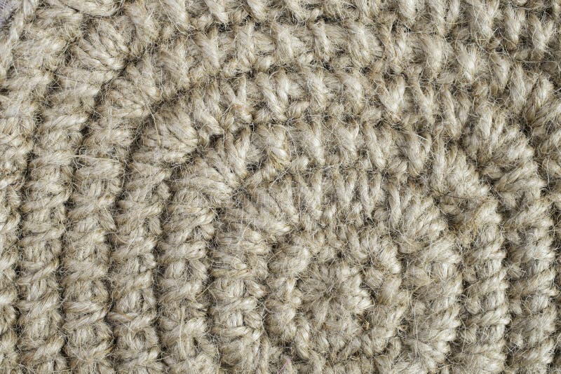 Jute Rope Crochet Pattern, Spiral Shape Stock Image Image of handmade