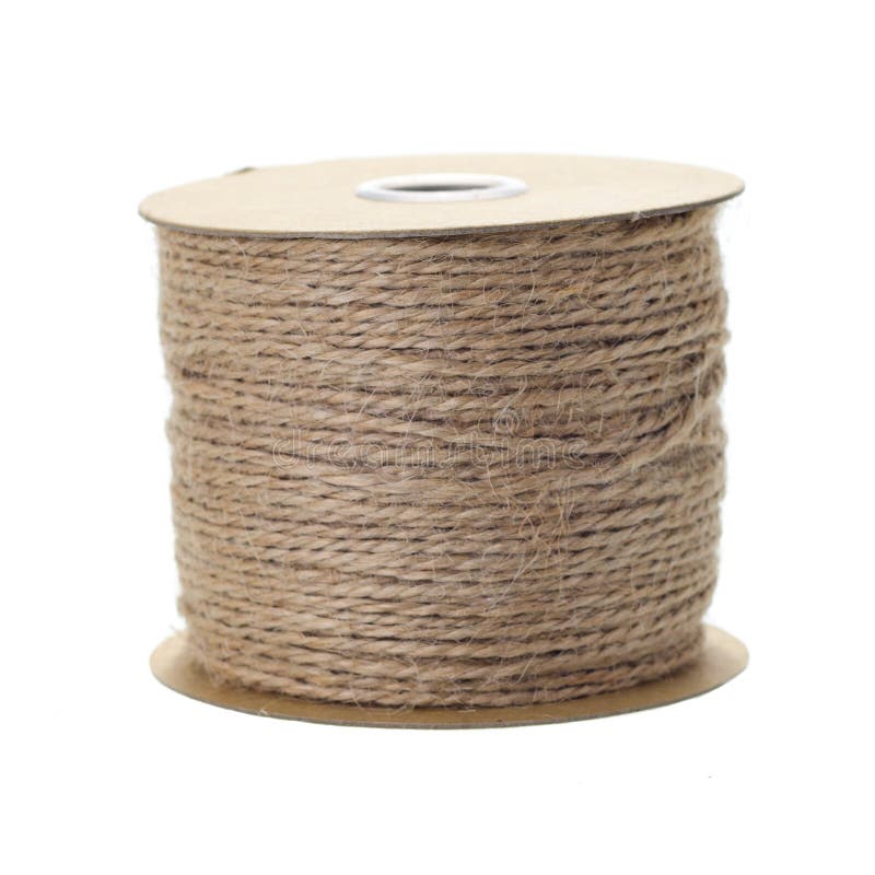 Jute rope roll stock image. Image of abstract, circle 94426645