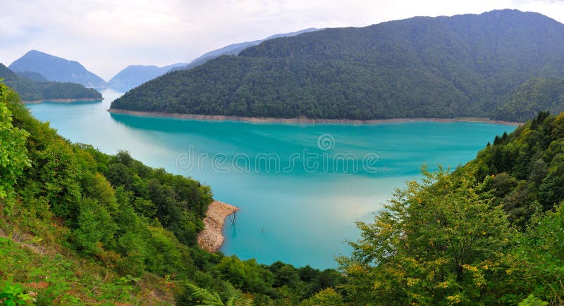 Jvari Reservoir, Georgia stock photos