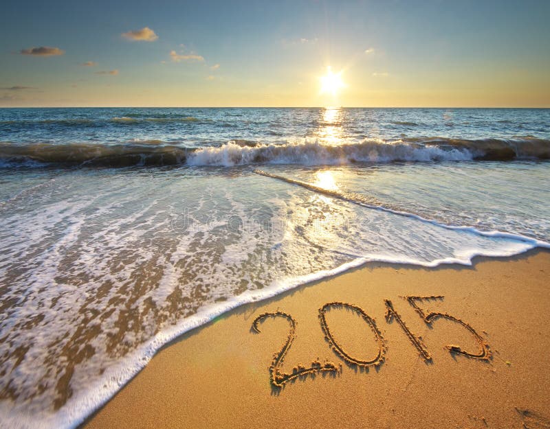 2015 year on the sea shore. Element of design. 2015 year on the sea shore. Element of design.