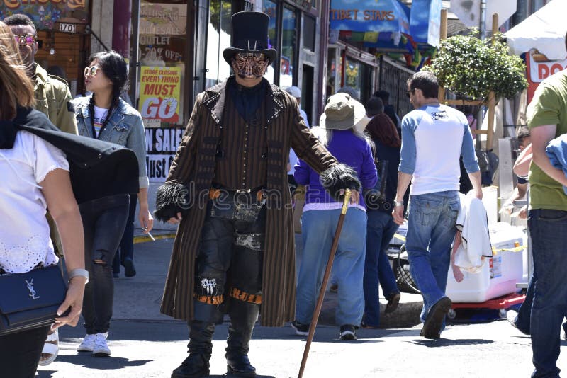 40. jährliche Straße angemessenes 2018, 5 Haight Ashbury stockbild 40. jährliche Straße angemessenes 2018, 5 Haight Ashbury stockbild