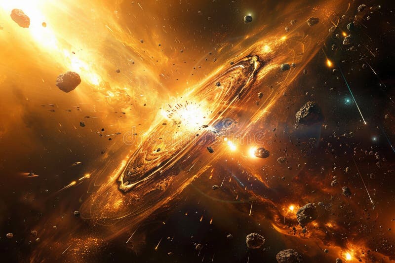 Järnoval ufo saucer hovrar över vackert landskap i dramatisk himmel arkivfoton