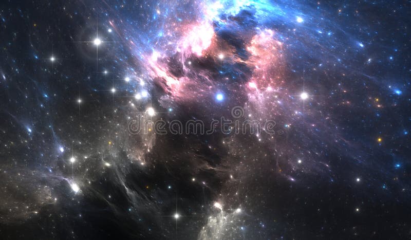Jätte- glödande nebulosa vektor illustrationer