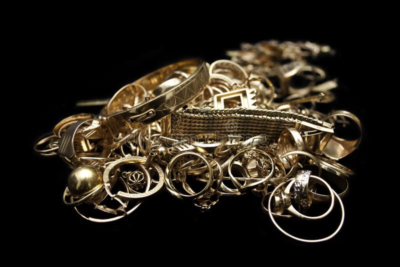 Joias de ouro fotos de stock royalty free
