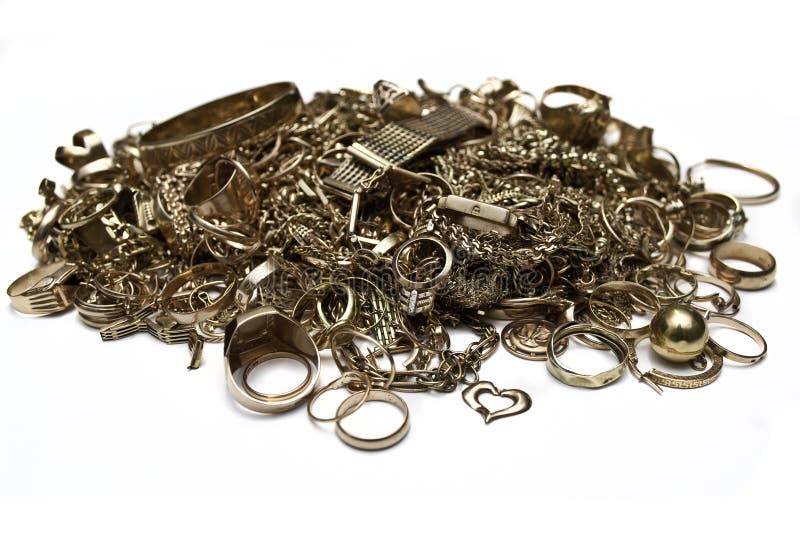 Joias de ouro imagens de stock