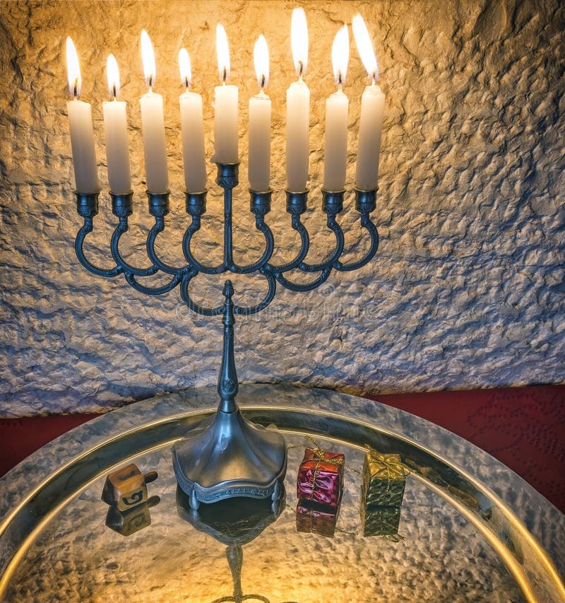 Jüdische Feiertagssymbole Chanukkas lizenzfreie stockfotos Jüdische Feiertagssymbole Chanukkas lizenzfreie stockfotos