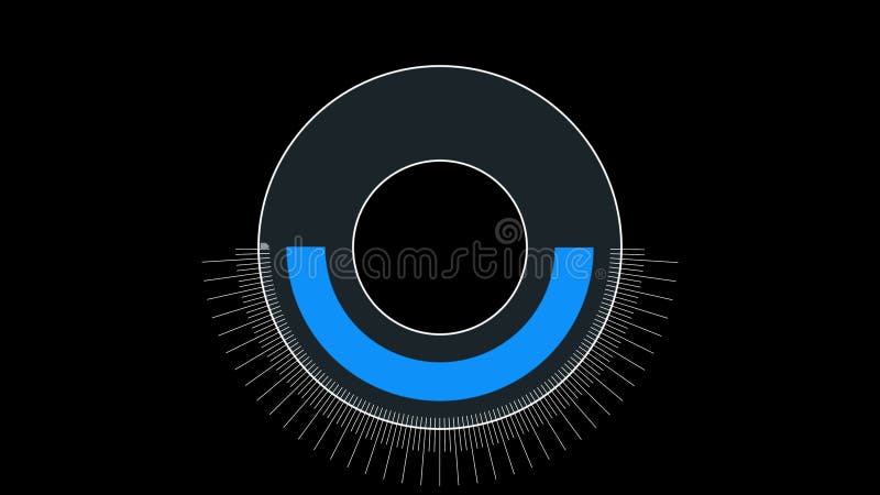 4k动画显示加载进度 库存例证