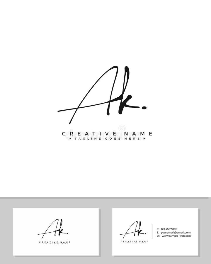 T M TM Initial Logo Signature Vector. Handwriting Concept Logo. Stock