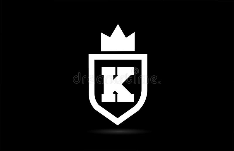 K Alphabet Letter Logo Icon with King Crown Design. Creative Template ...