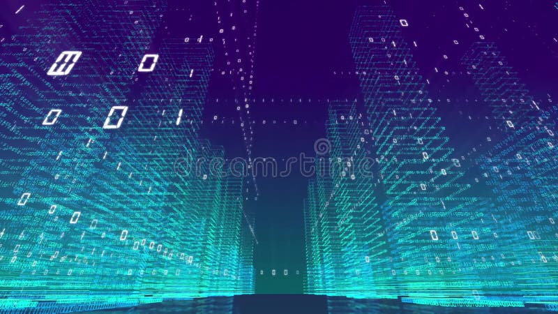 4k-Animationstechnologie für digitales Bauen vektor abbildung