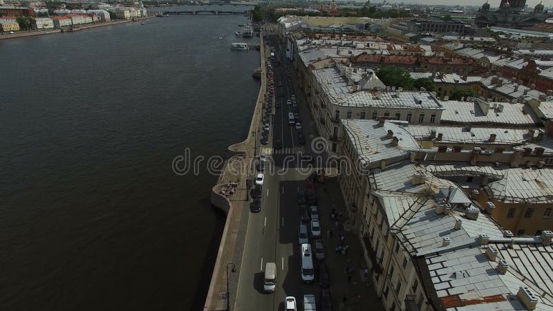 4k antena strzelająca Petersburg bulwar