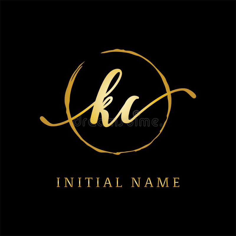 KC Beauty Logo Inspiration, Luxury Logo Design Stock Vector