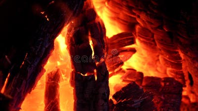 4K. Close Up. Bonfire at Night. Tongues of Flame. Screensaver on the Phone  / TV. Fire. Firewood Burns in the Fireplace. Fireplace Stock Video - Video  of runs, away: 186291033