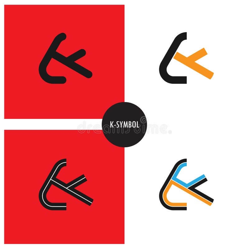 K- Company Symbol. K-letter abstract logo design. vector illustration