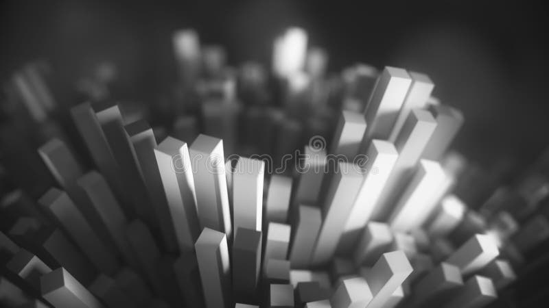 4K Futuristic Molecular Structure. stock illustration