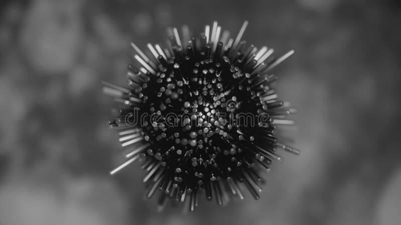 4K Futuristic Molecular Structure. royalty free illustration