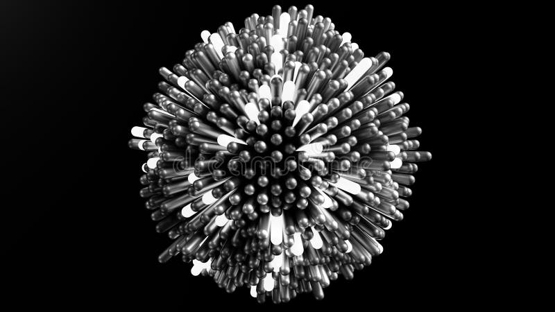 4K Futuristic molecular structure. vector illustration