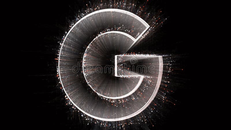 4 k g alfabet ordgoogle företagets varumärkesmatris binär datorkodstext. vektor illustrationer
