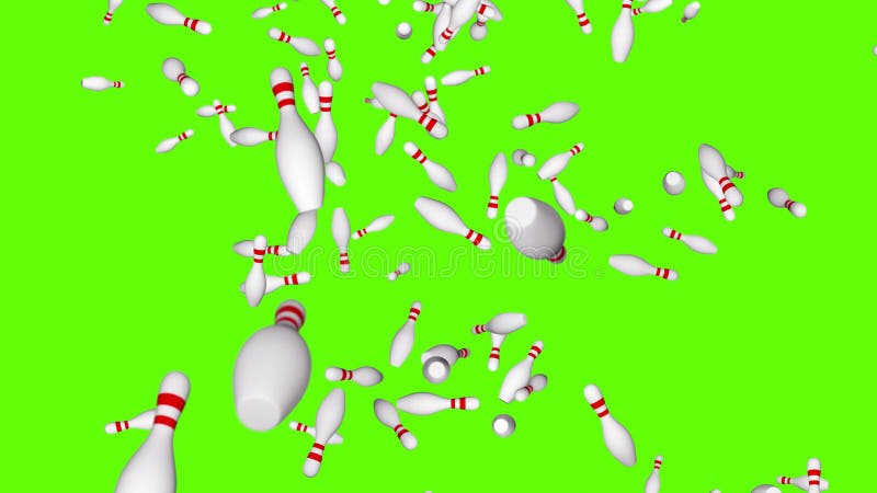 4k Loop Bowling Strike Bowling Ball Knocks Down Bowling Pins 3d 4k Loop Bowling Strike Bowling Ball Knocks Down Bowling Pins 3d