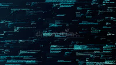 Software developer programming code, looping 4K background 