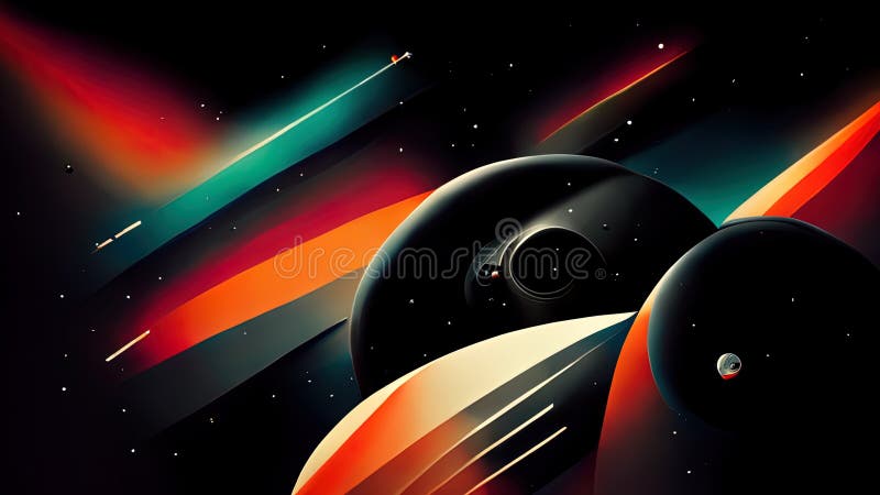 Free Vector  Retro futuristic landscape of universe background  Fond  décran ordinateur Fond décran coloré Fond decran dessin