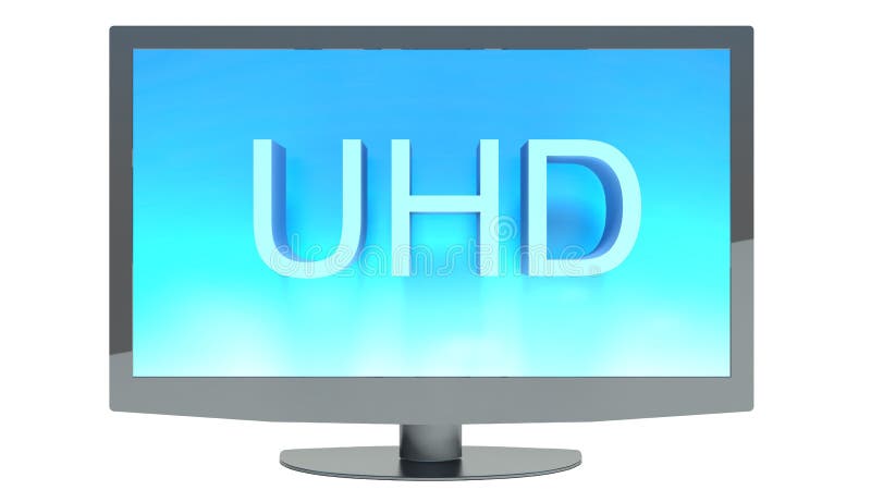 4K television display vector illustration
