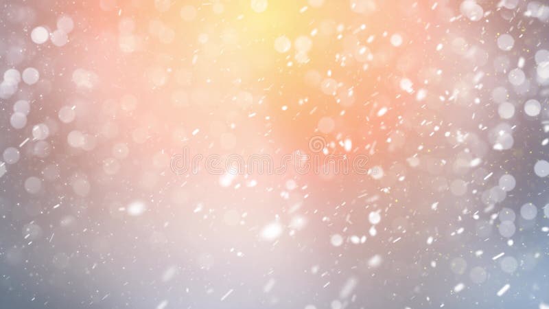 Christmas Winter Snow and Snowflakes Background with Seamless Loop, Suitable for Christmas, New Year, Winter Promos stock illustration