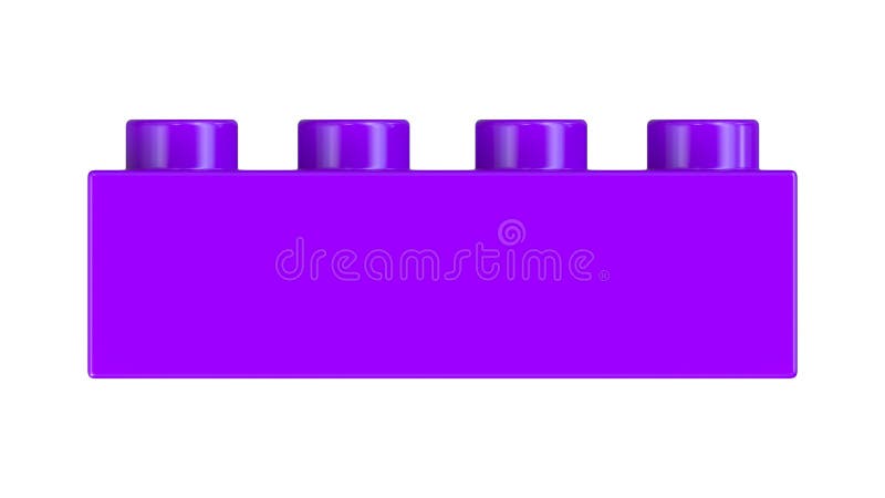 Purple Lego Brick: \