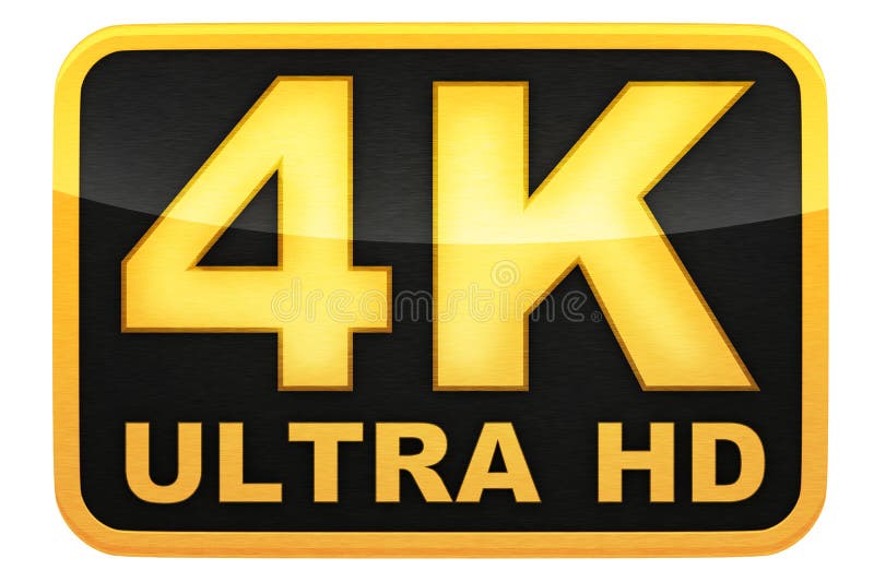 4k ultra hd logo stock illustration. Illustration of digital ...