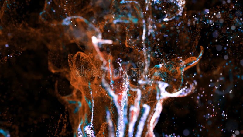 4K Unique particle burst background. royalty free illustration