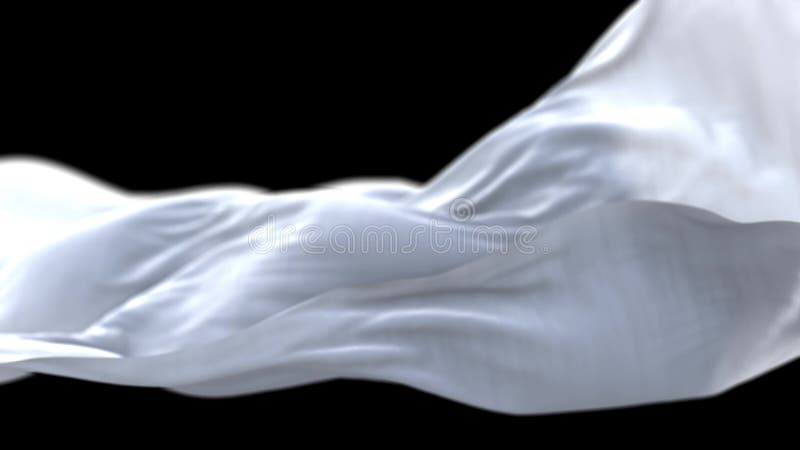 White cloth waving in the wind., Stock Video