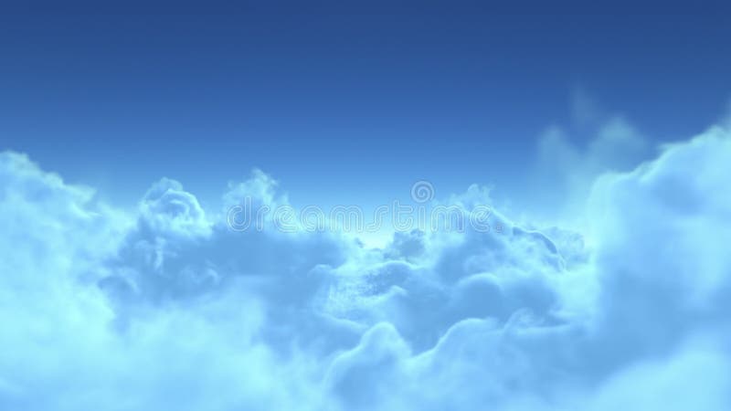 4K wolno lot nad chmurami
